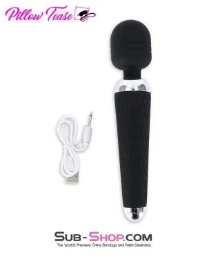 5759M      16 Function Waterproof Rechargeable Silicone Wand Massager