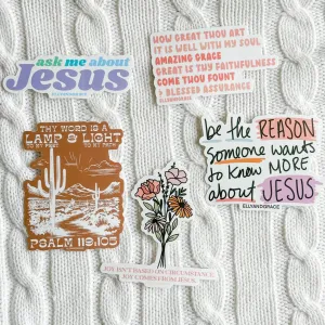 Ask Me About Jesus Sticker Pack