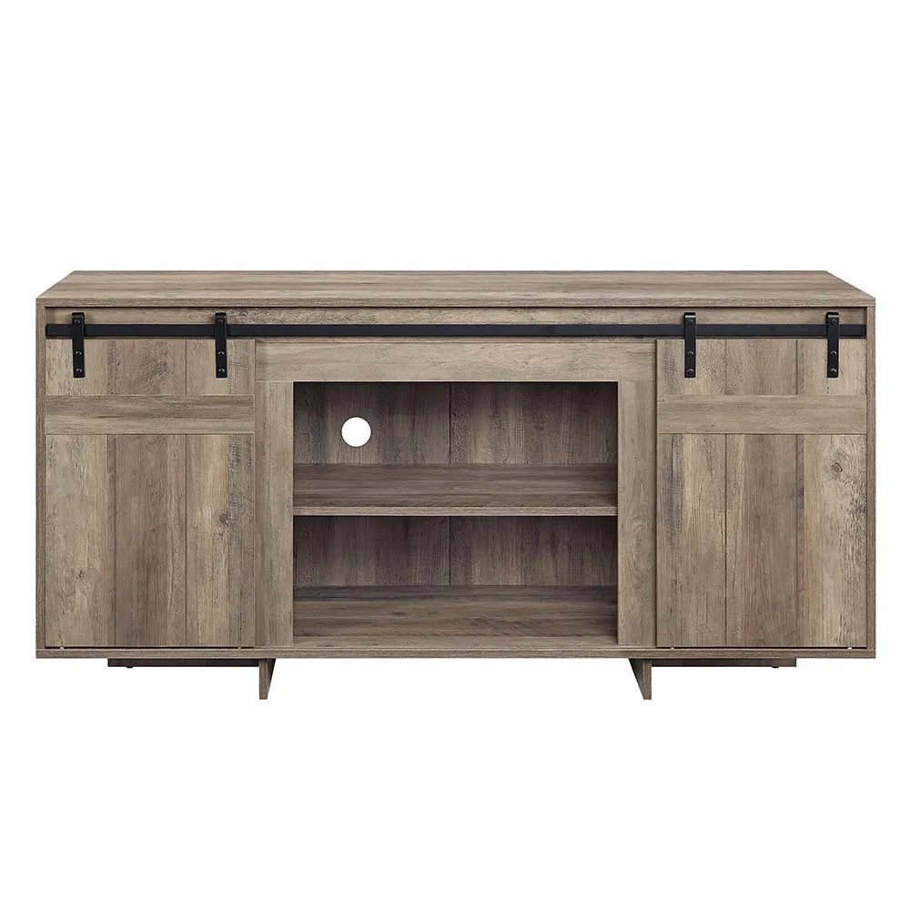 Bellarosa - TV Stand - Gray Washed - Wood