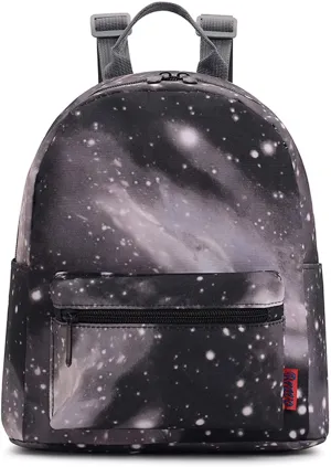 Bravo! Fashion Design All Purpose 9" Floral Backpack (Galaxy Black)