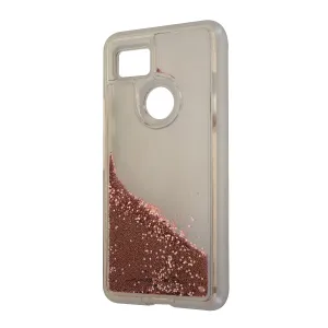 Case-Mate Liquid Waterfall Case for Google Pixel 2 XL - Clear/Pink Glitter