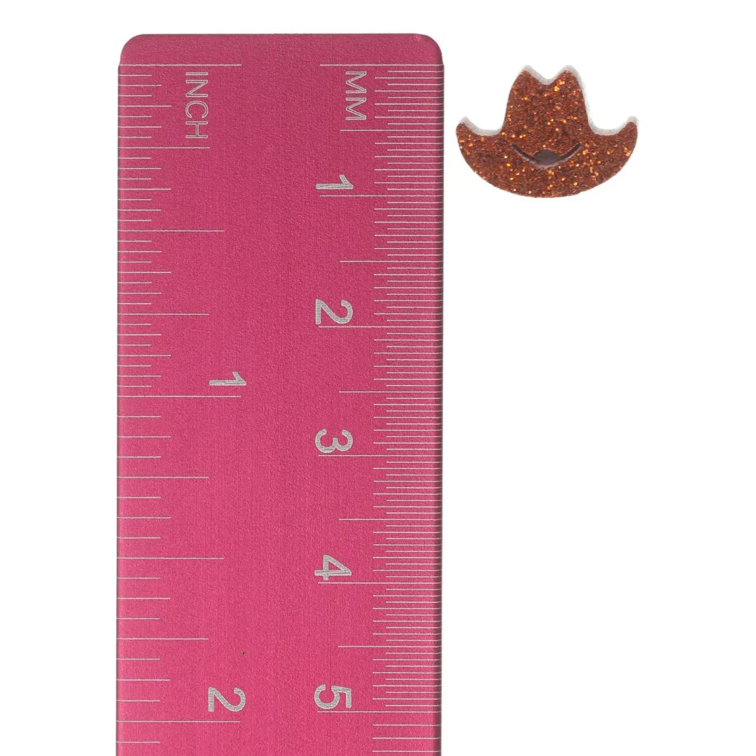 Cowboy Hat Studs Hypoallergenic Earrings for Sensitive Ears Made with Plastic Posts