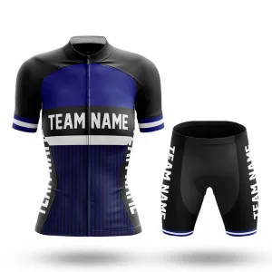 Custom Team Name M6 Navy - Women's Cycling Kit