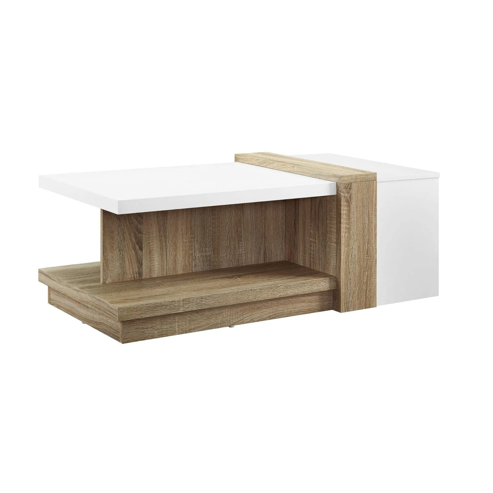 Duet Coffee Table Oak and White by Tauris™