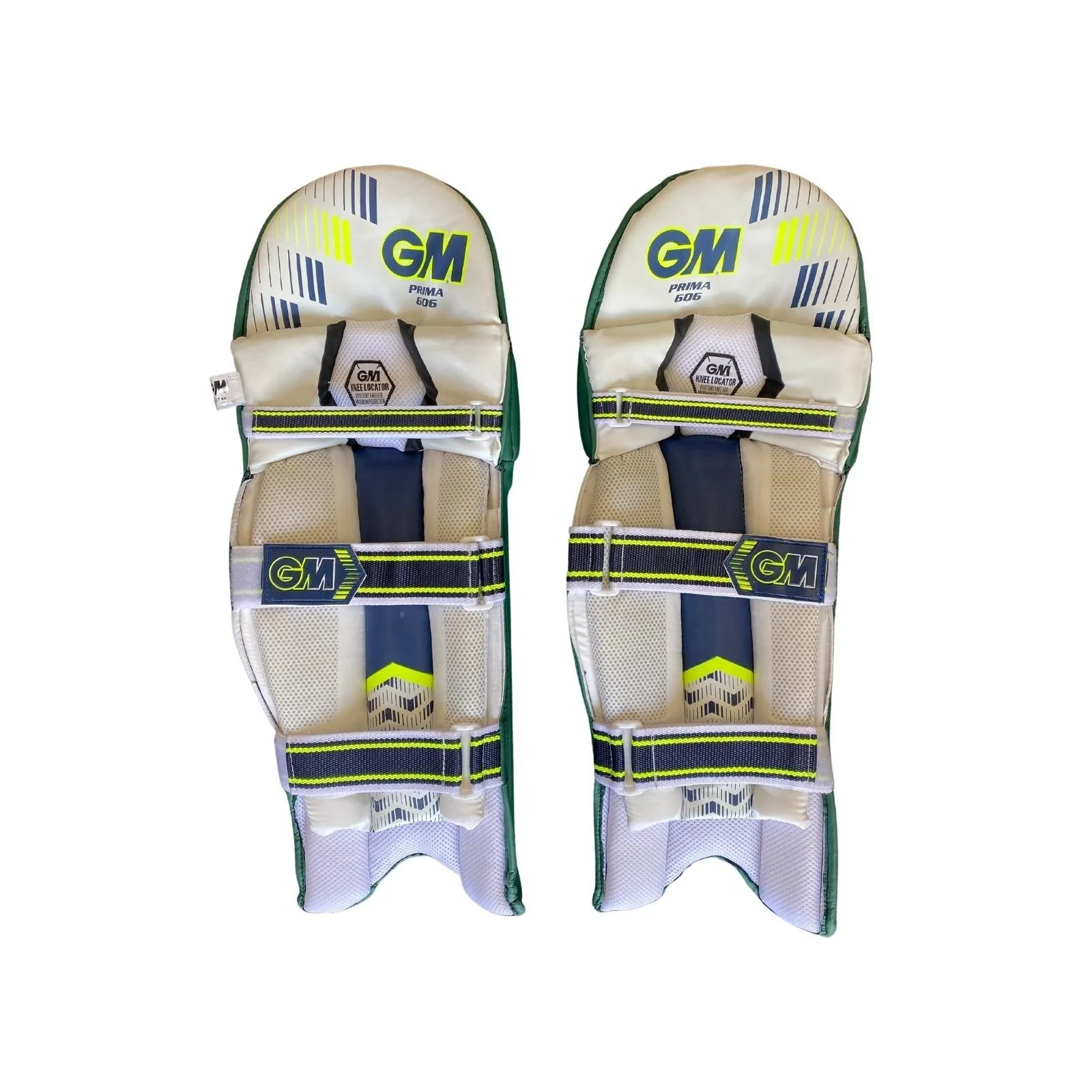 GM 606 Prima Coloured Bottle Green Batting Cricket Pads - Senior