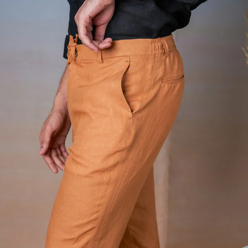 Linen Trouser Pants for Men | Ochre