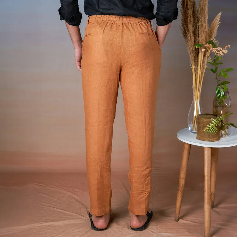 Linen Trouser Pants for Men | Ochre