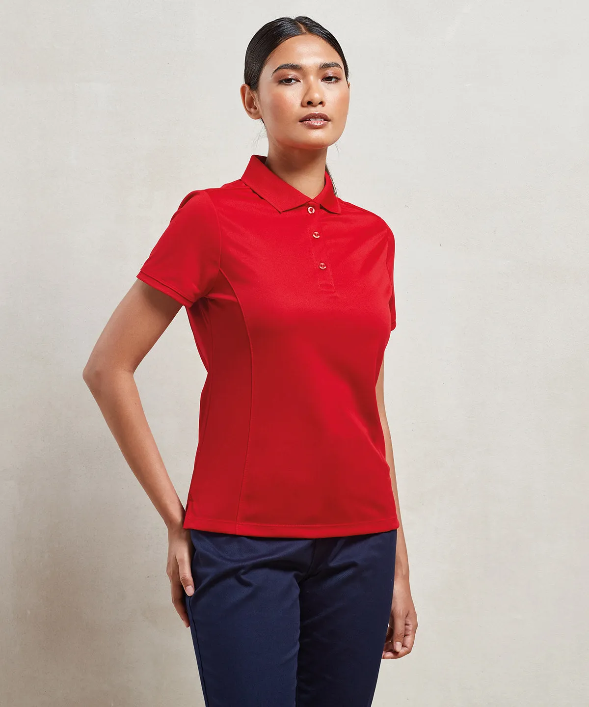 Navy - Women's Coolchecker® piqué polo