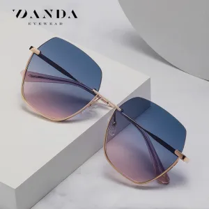 New metal nylon sunglasses JS8563 fashionable and high-end large-frame sunglasses with sun protection and UV protection