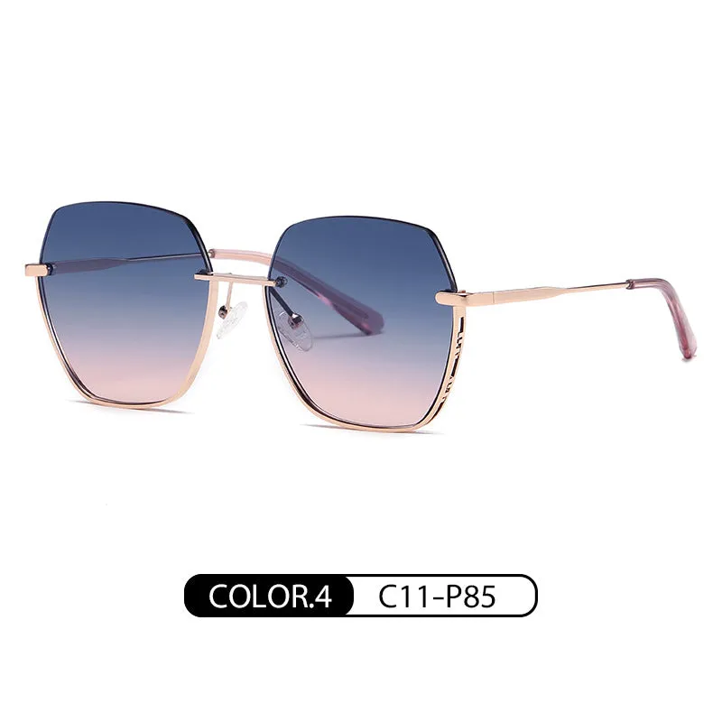 New metal nylon sunglasses JS8563 fashionable and high-end large-frame sunglasses with sun protection and UV protection