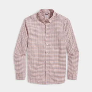 On-The-Go brrrº Tattersall Shirt in Fresh-Squeeze by Vineyard Vines