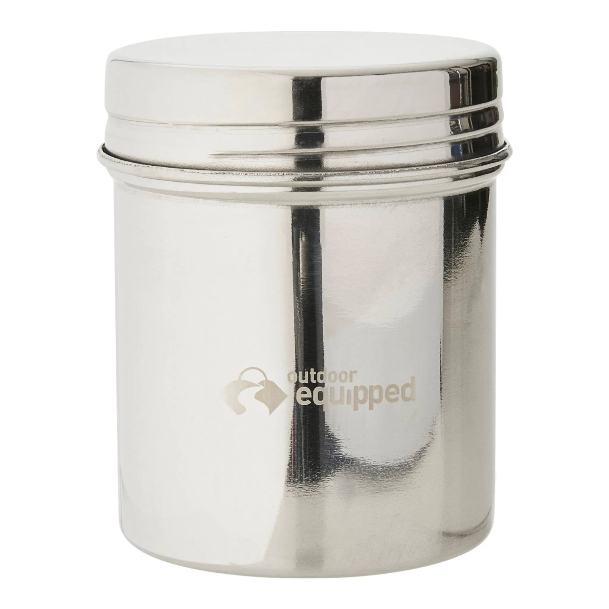 Outdoor Equipped Stainless Steel Storage Jar 7x8cm