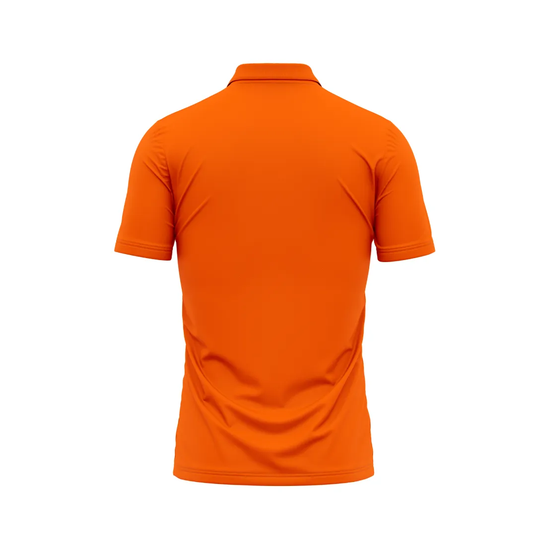 Polo Neck Printed Jersey Orange Design 35