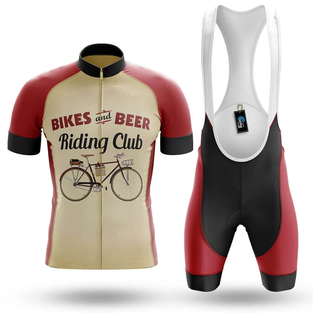 Retro Beer Riding Club Vintage - Men's Cycling Kit