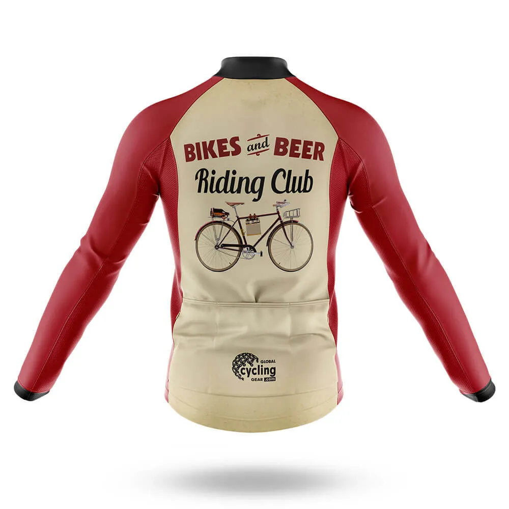 Retro Beer Riding Club Vintage - Men's Cycling Kit