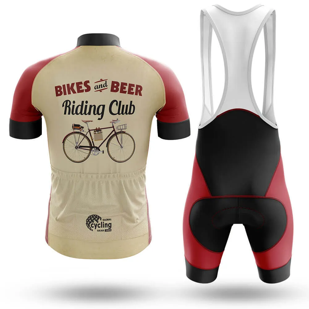 Retro Beer Riding Club Vintage - Men's Cycling Kit