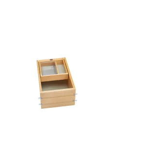 Rev-A-Shelf / 4VDOHT-15-1 / Wood Vanity Cabinet Replacement Half Tier Drawer System (No Slides)