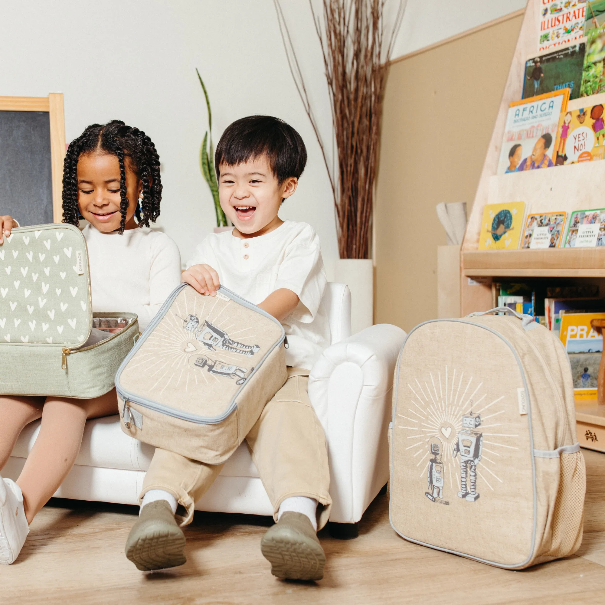 Robot Playdate Toddler Backpack