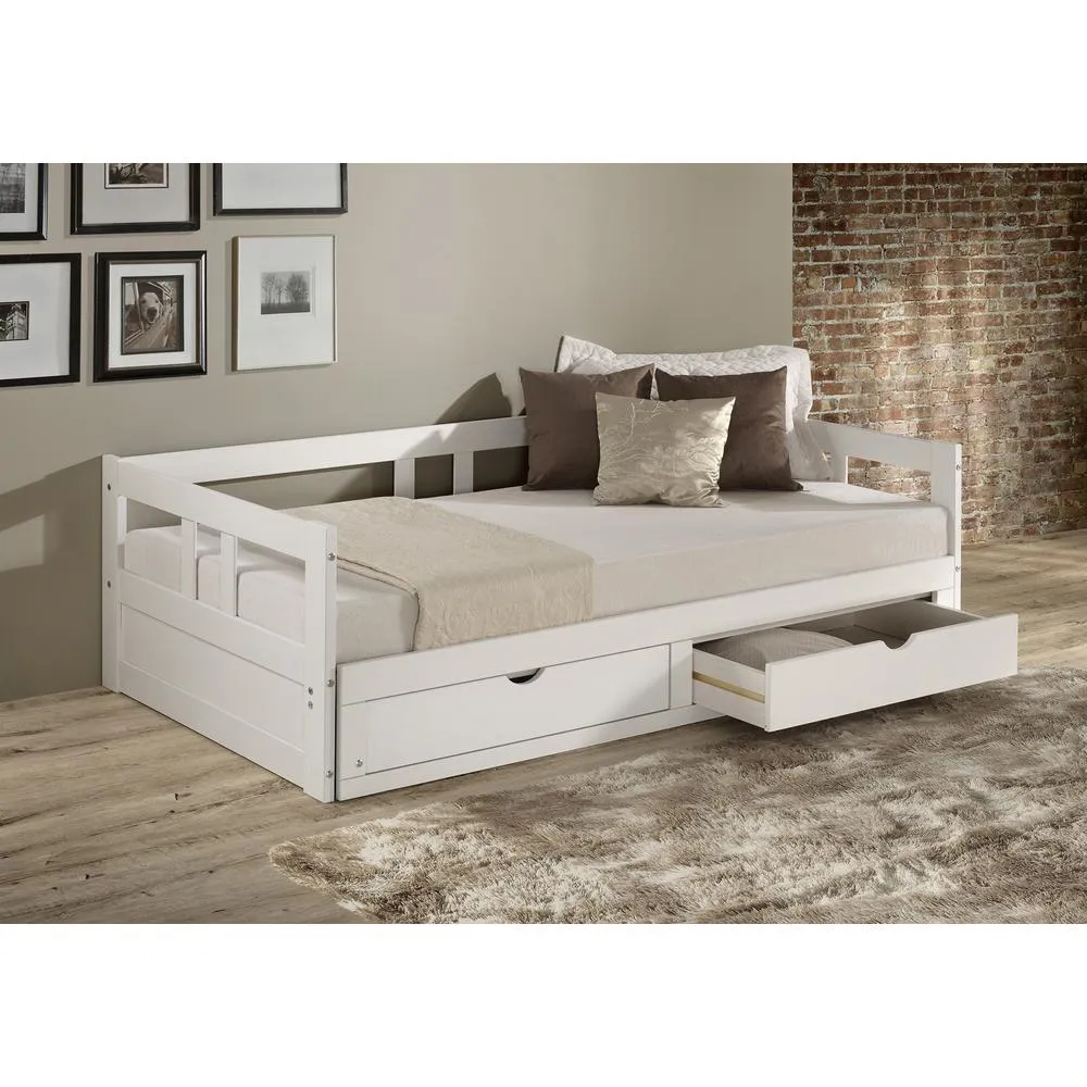 Rowan Twin to King Extendable Day Bed - White