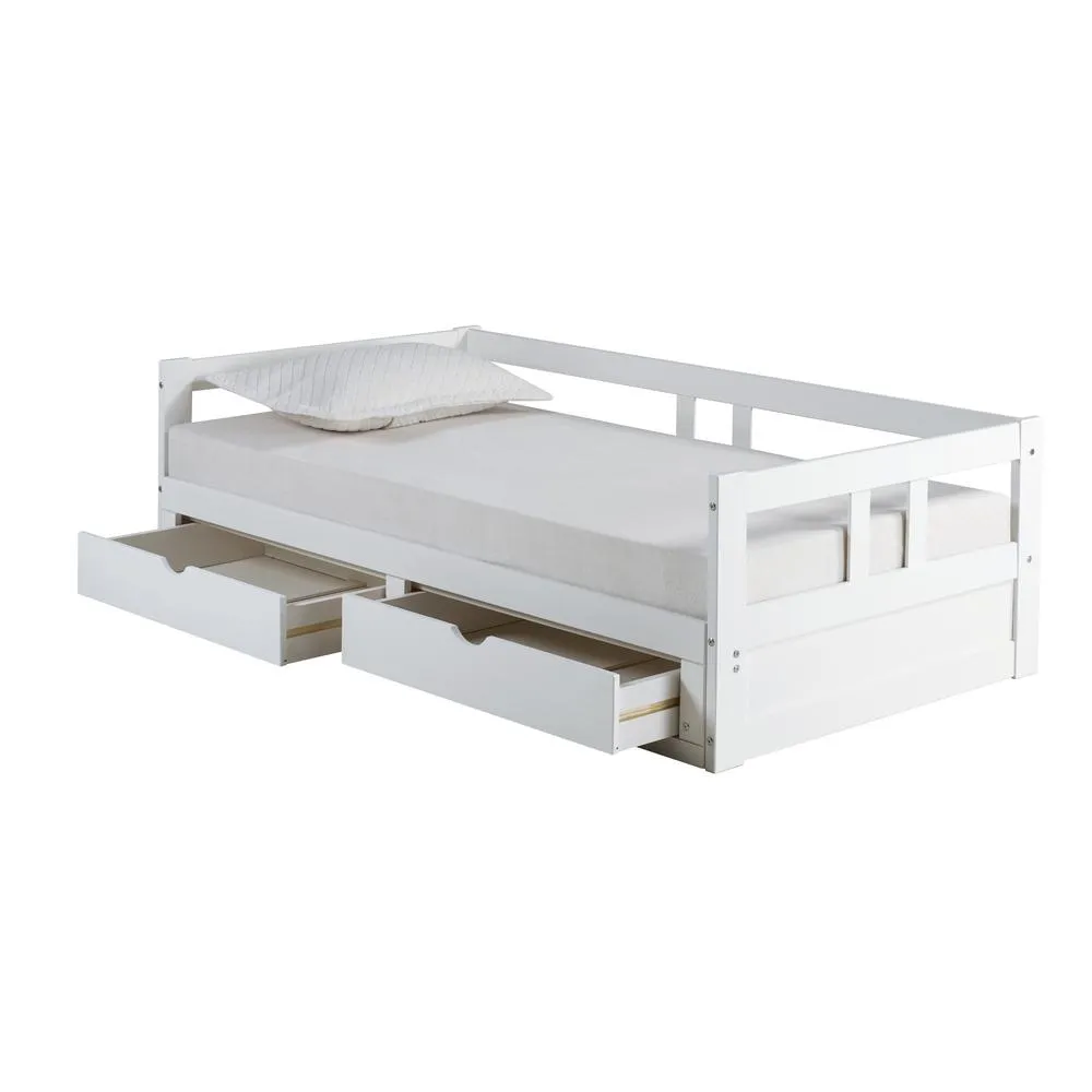 Rowan Twin to King Extendable Day Bed - White