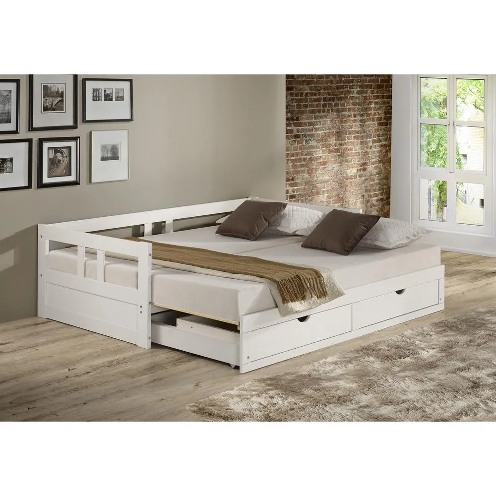 Rowan Twin to King Extendable Day Bed - White