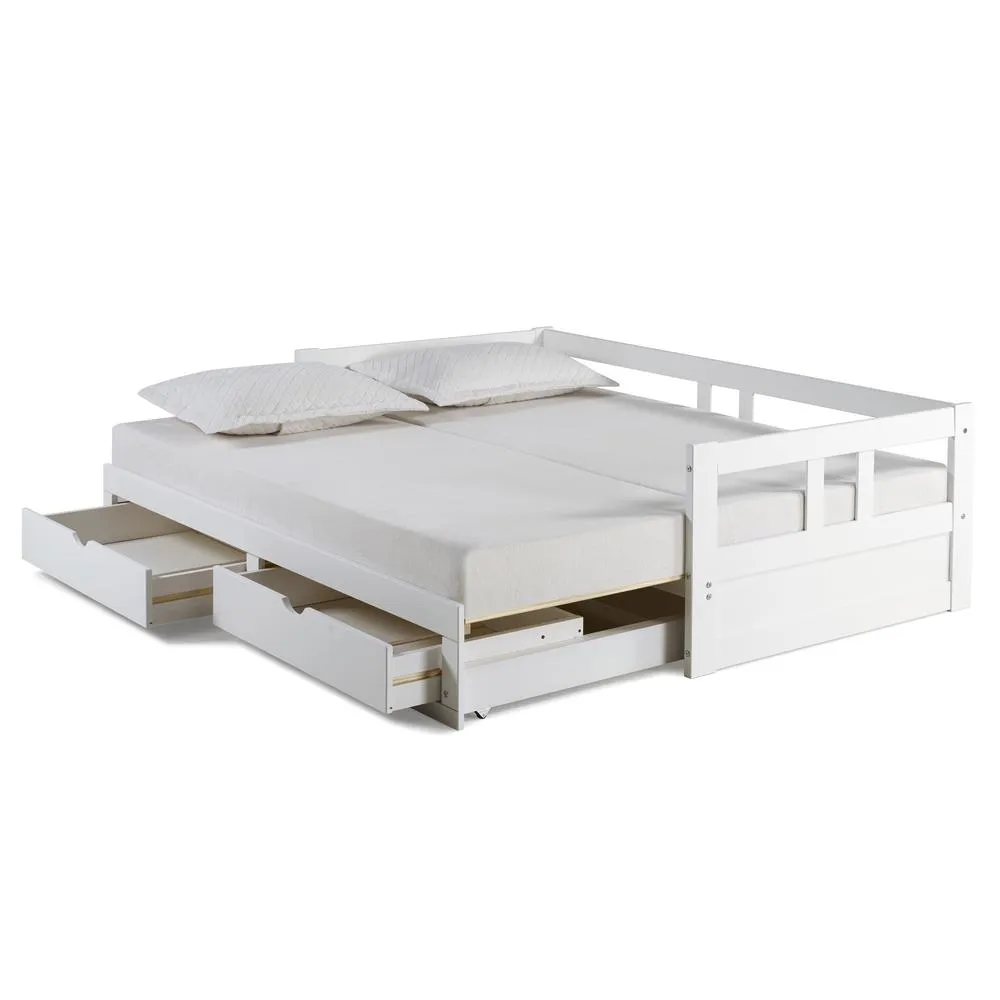 Rowan Twin to King Extendable Day Bed - White