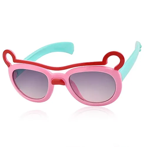 SHOP FRENZY kids baby boy and girl children fancy double frame cartoon sunglass (3-8 years)