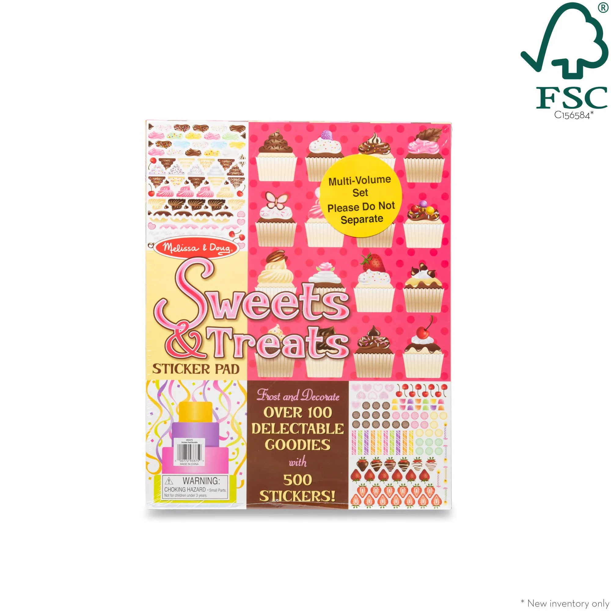 Sticker Pad 3-Pack: Sweets & Treats, Make-a-Face, Make-a-Meal