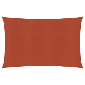 Sunshade Sail 160 g/m² Terracotta 3x4.5 m HDPE