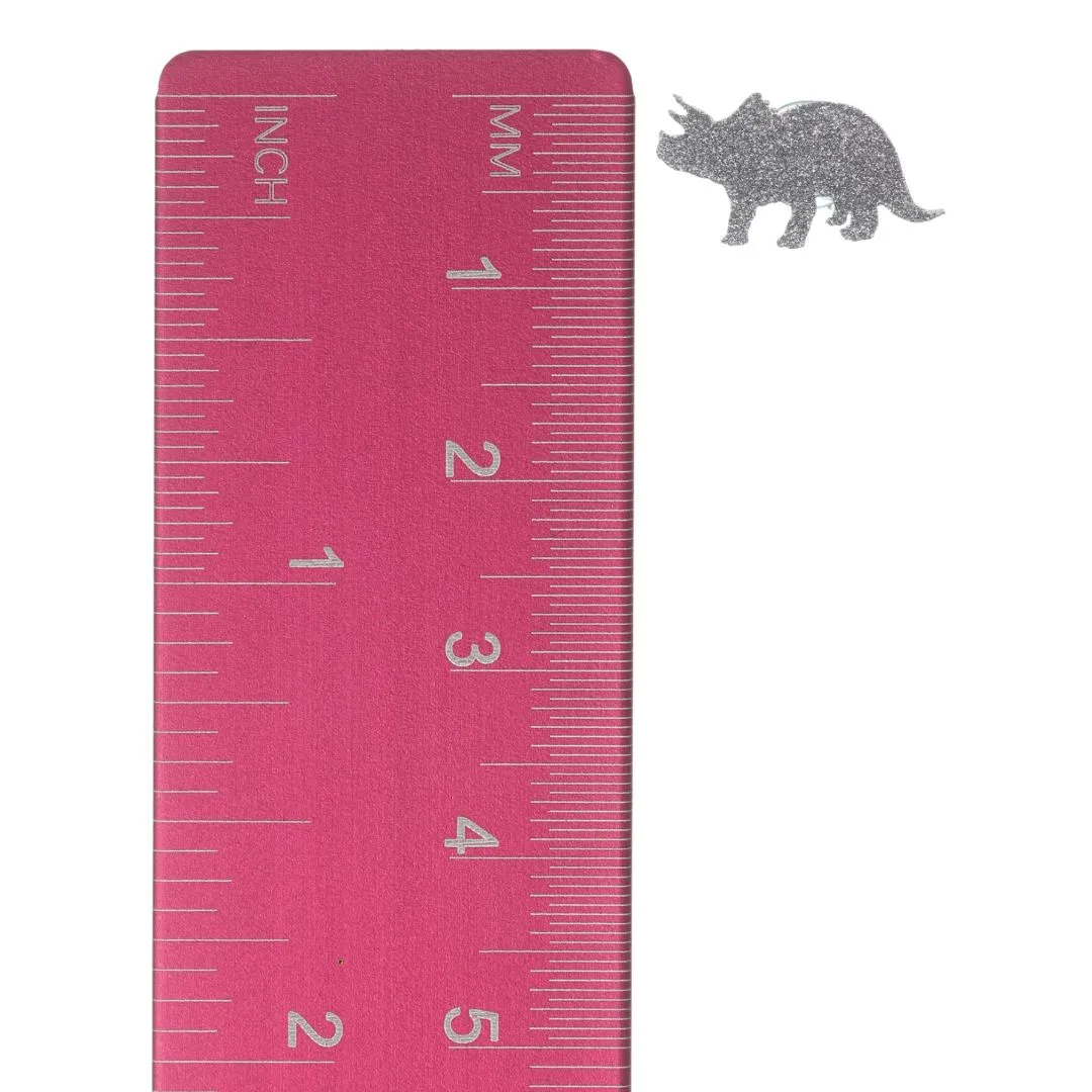 Triceratops Studs Hypoallergenic Earrings for Sensitive Ears Made with Plastic Posts