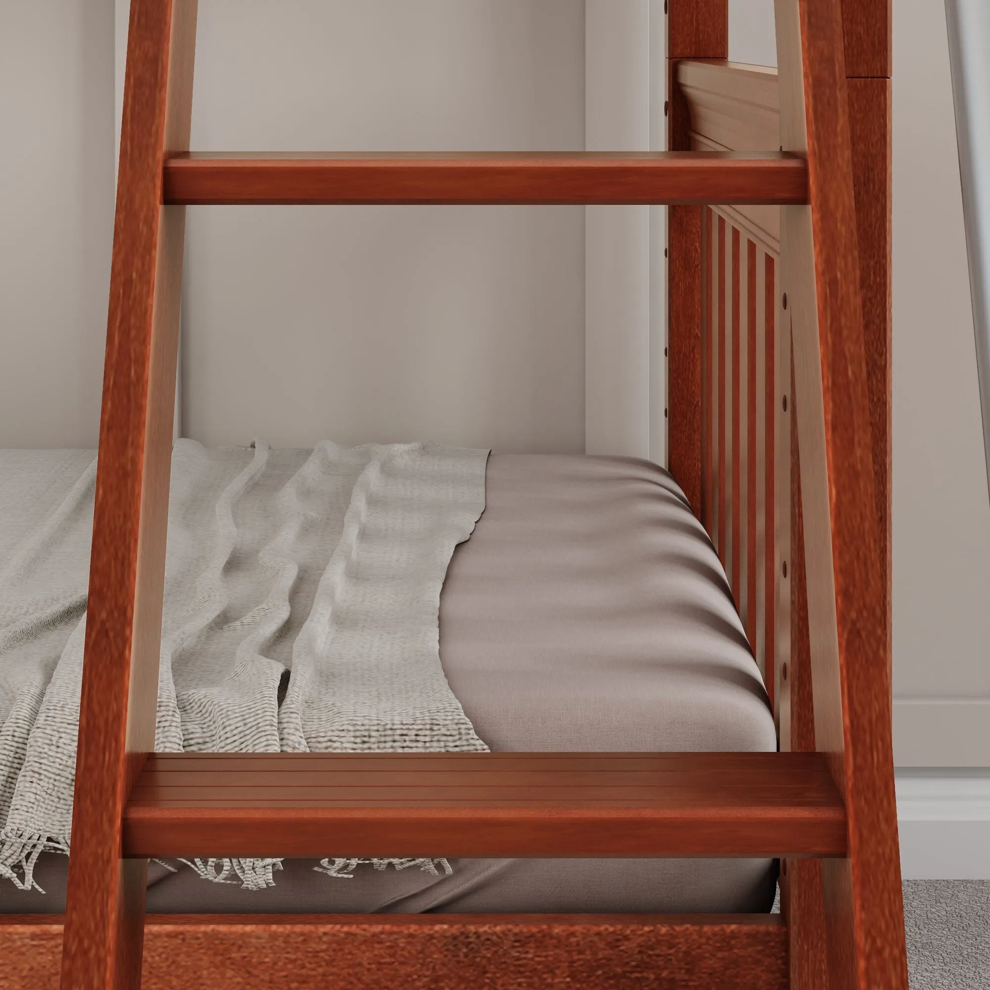 Twin Medium Bunk Bed with Ladder and Slide