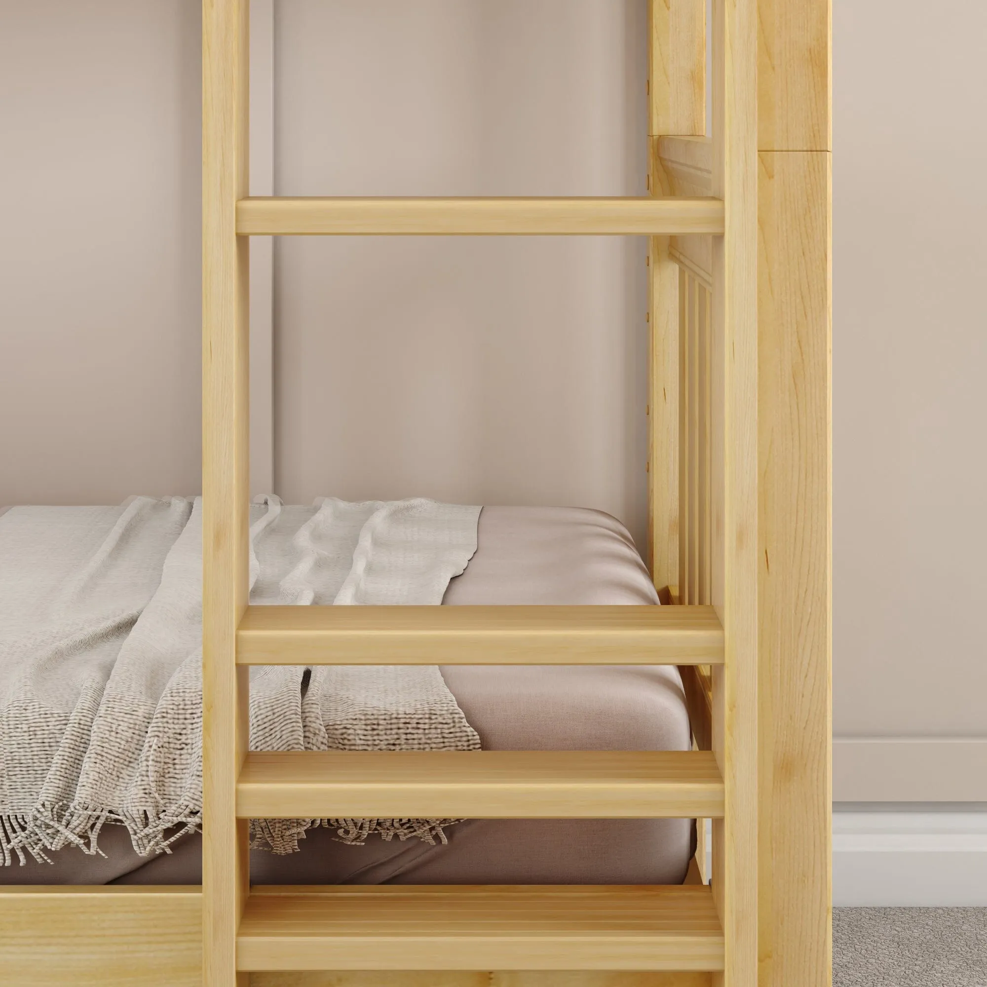 Twin Medium Bunk Bed with Ladder and Slide