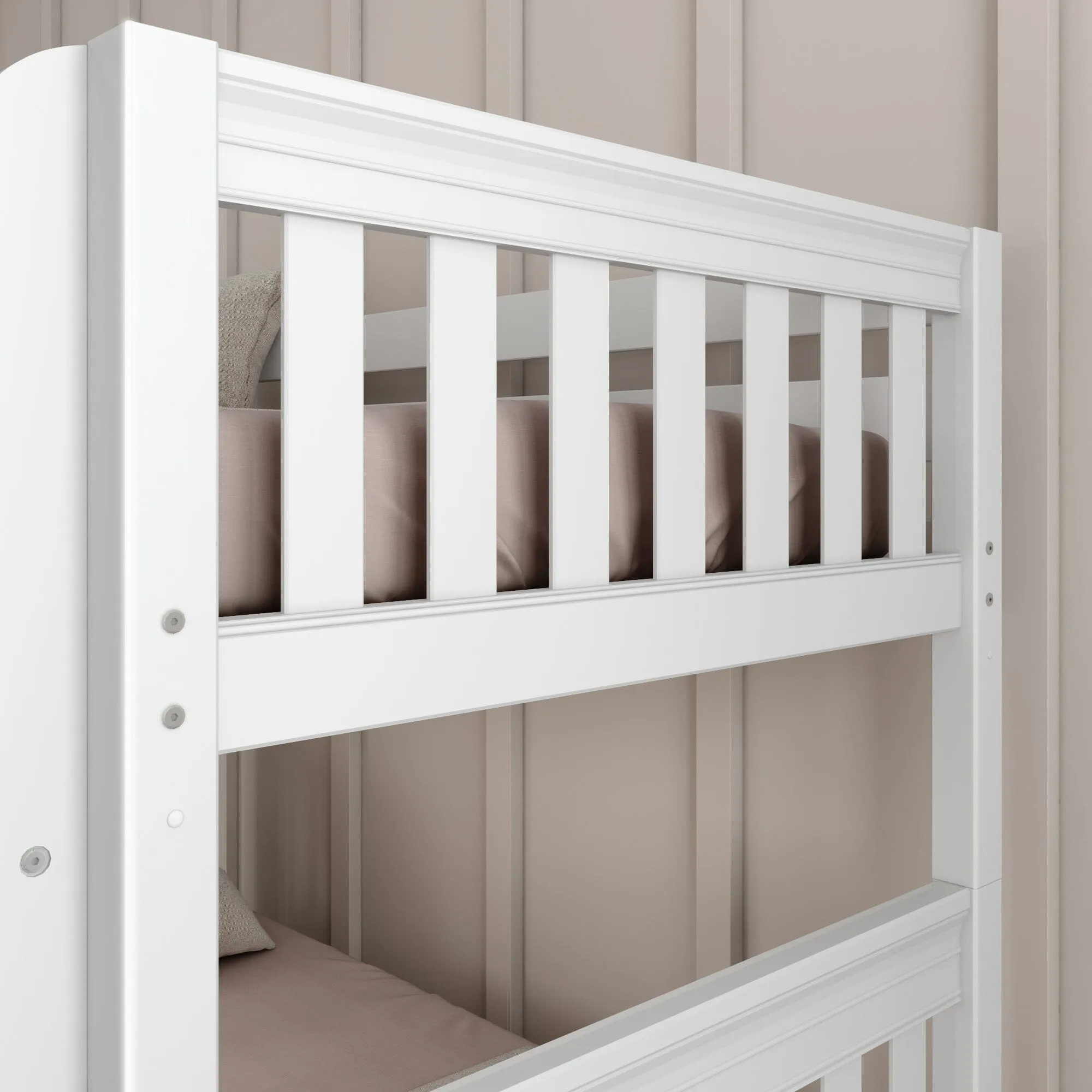 Twin Medium Bunk Bed with Ladder and Slide