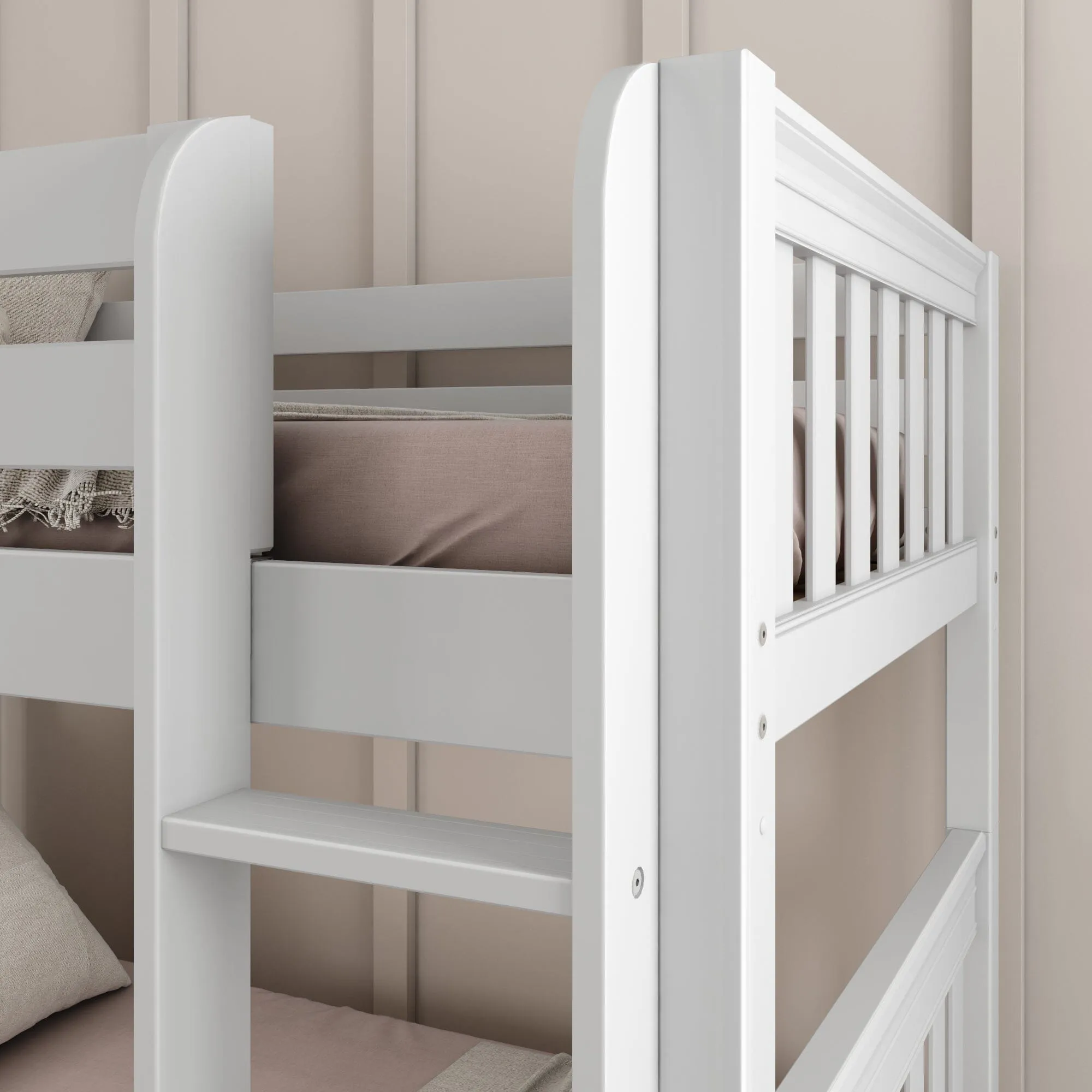 Twin Medium Bunk Bed with Ladder and Slide