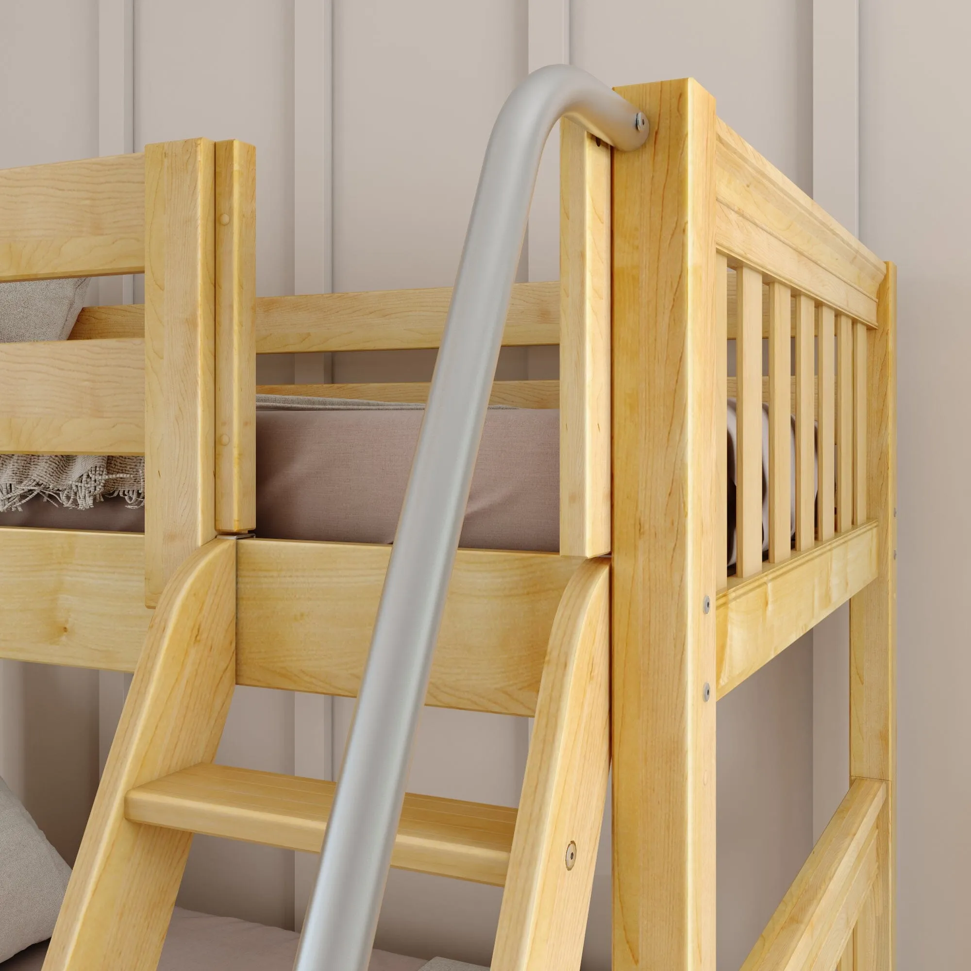 Twin Medium Bunk Bed with Ladder and Slide