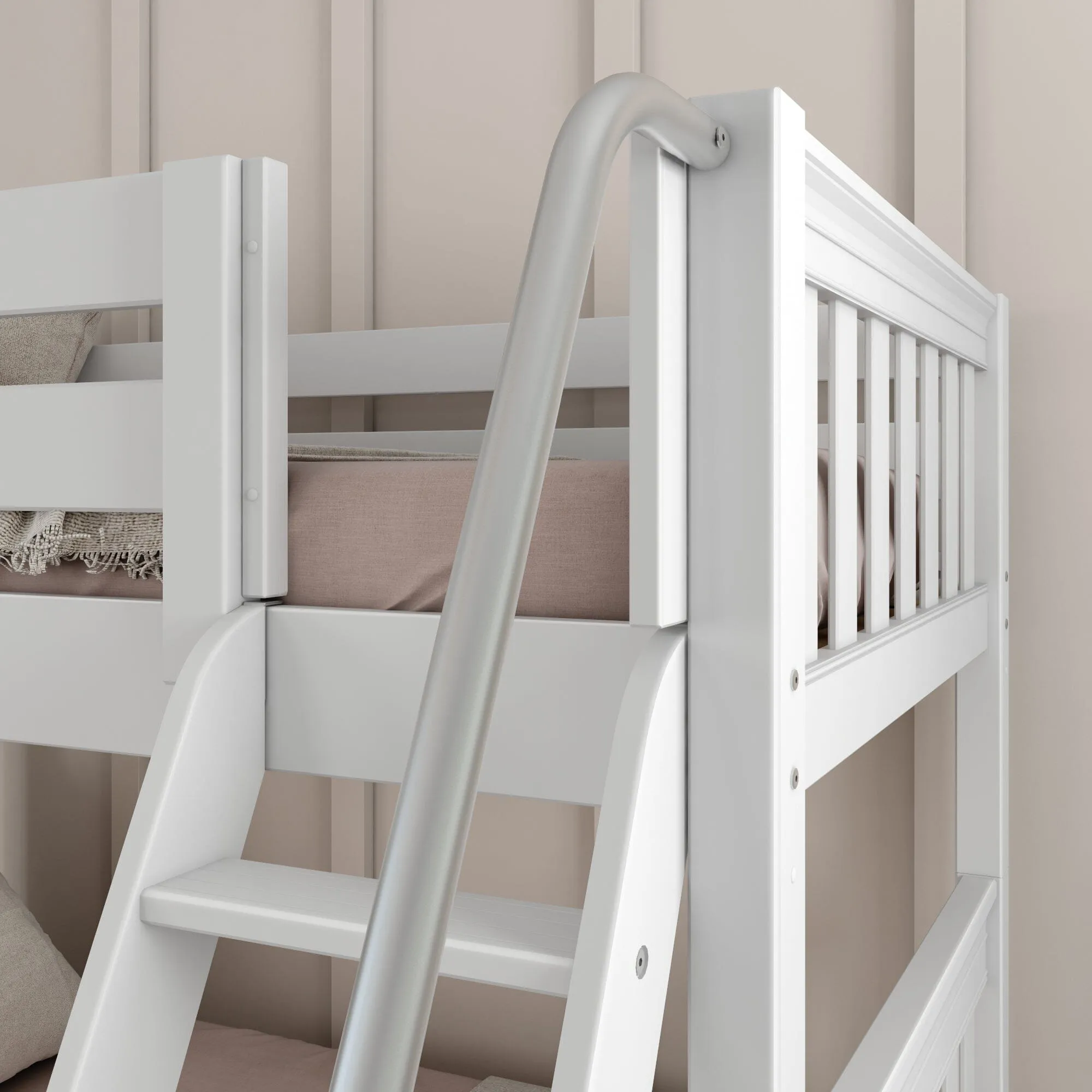 Twin Medium Bunk Bed with Ladder and Slide