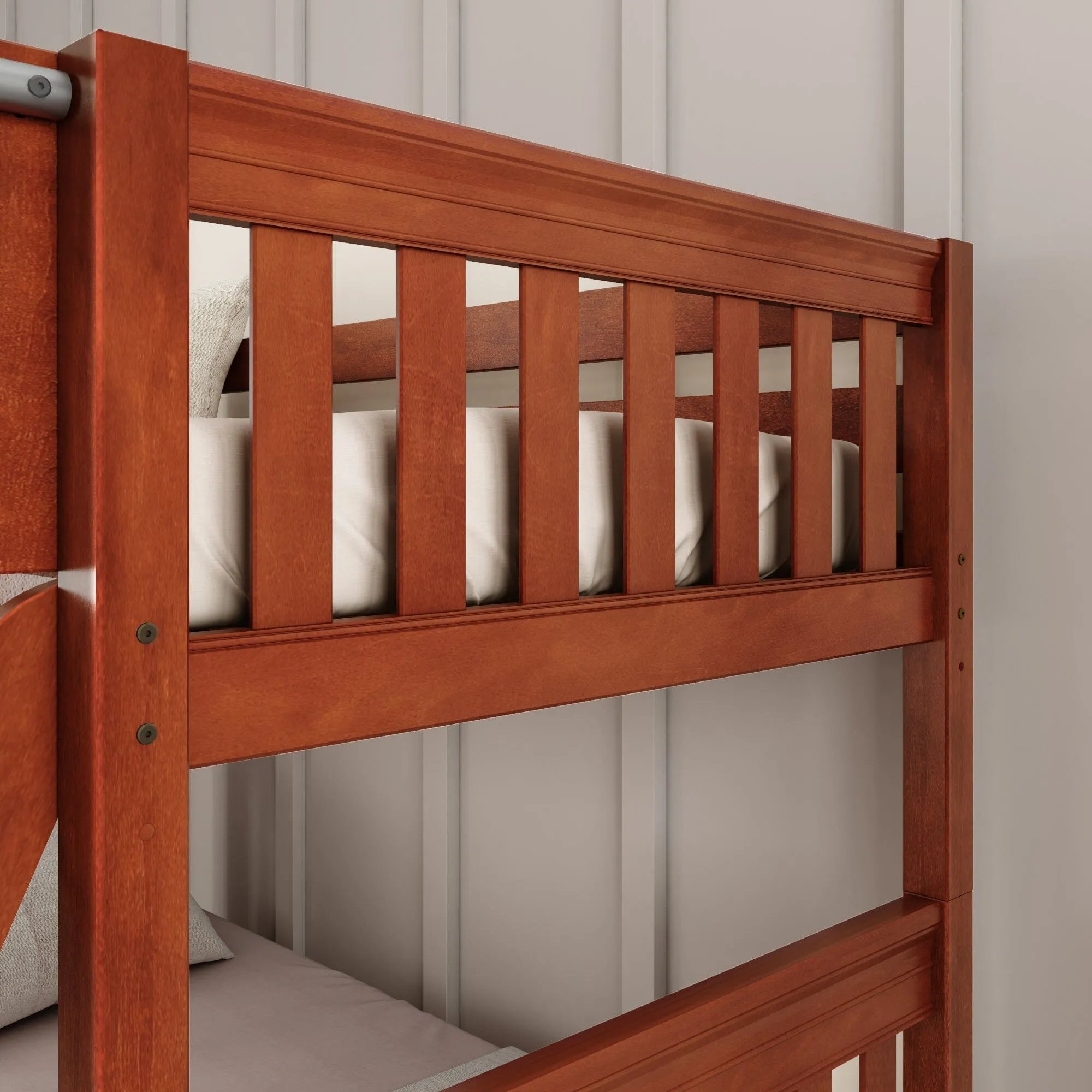 Twin Medium Bunk Bed with Ladder and Slide