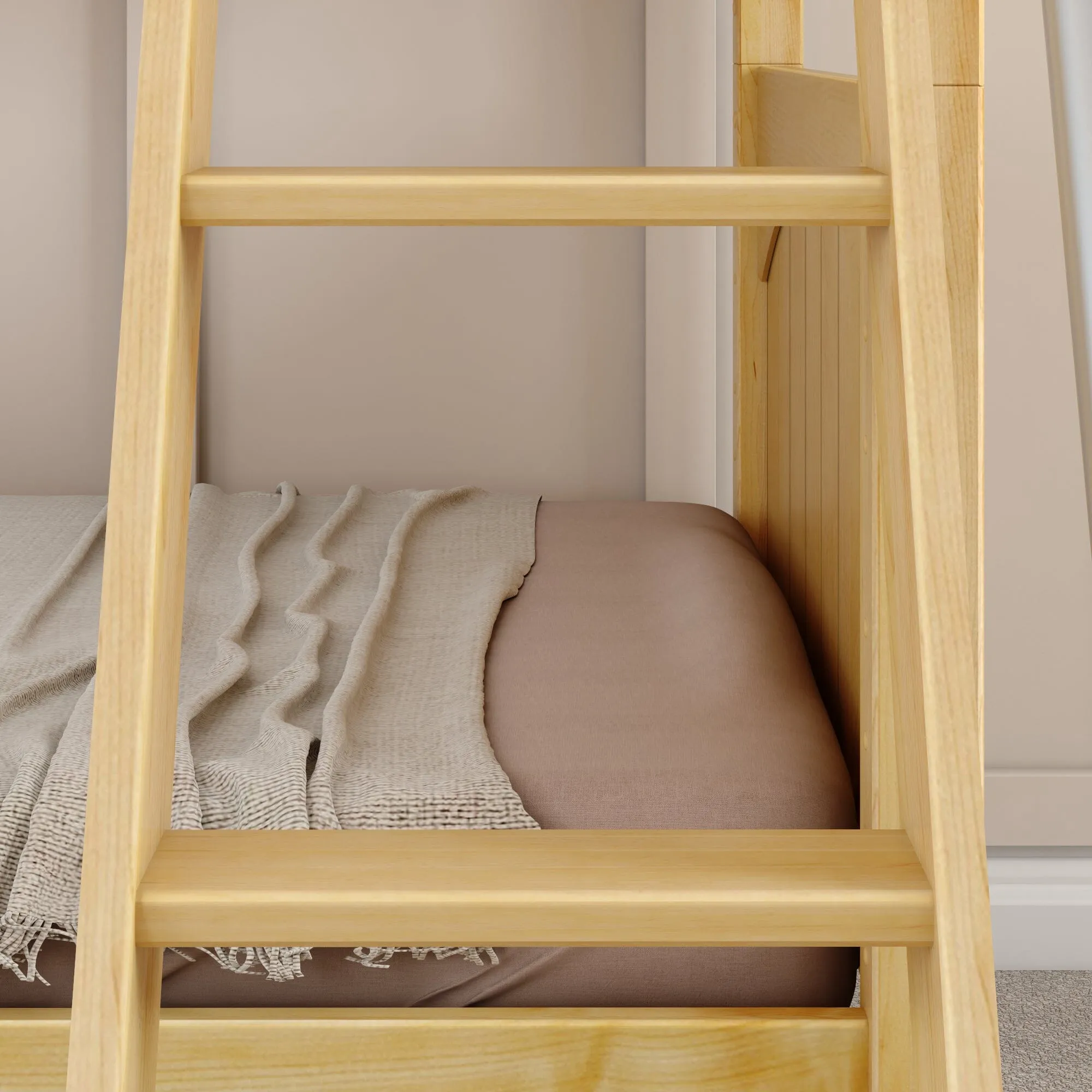 Twin Medium Bunk Bed with Ladder and Slide