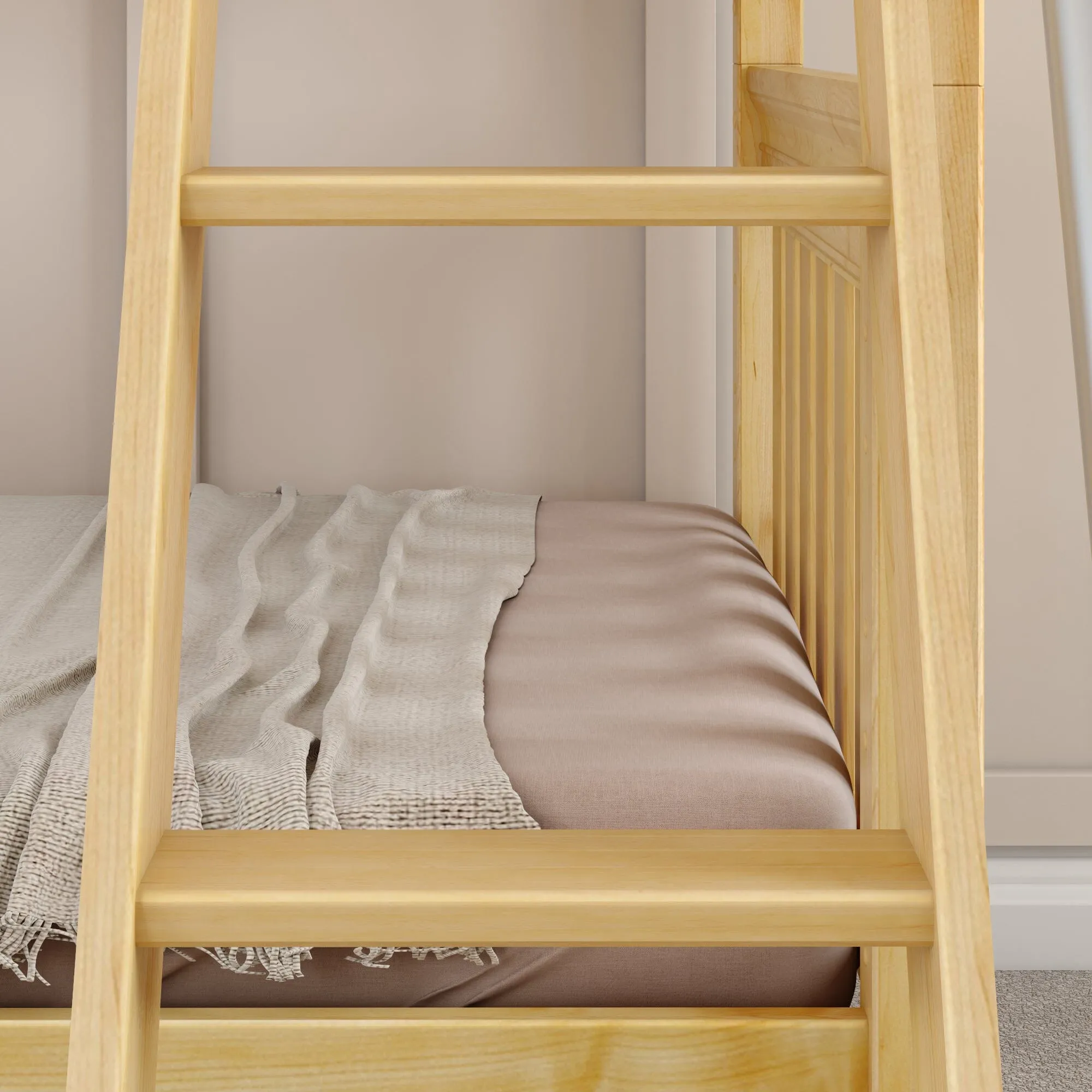 Twin Medium Bunk Bed with Ladder and Slide