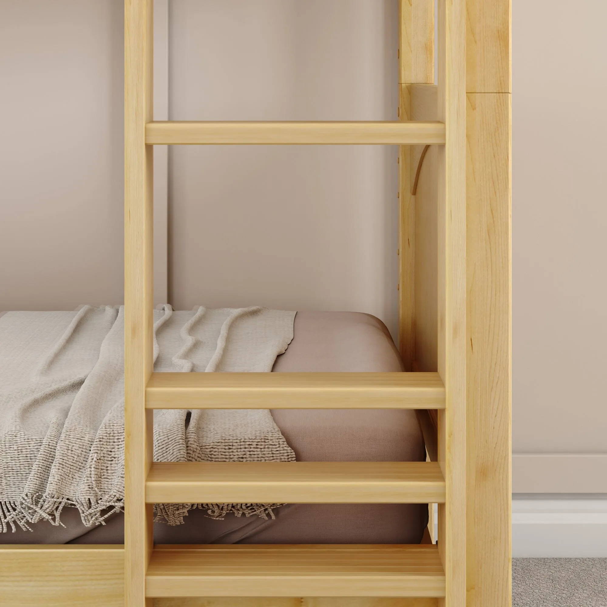 Twin Medium Bunk Bed with Ladder and Slide