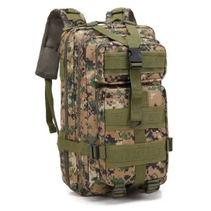 Unisex Outdoor Backpack Camping Hiking Rucksacks Bag(Digital Camo)