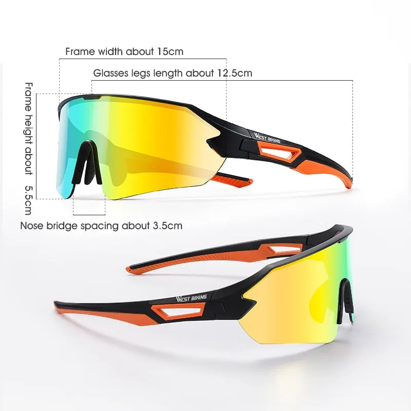 West Biking Unisex Semi Rim Tr 90 Polarized Sport Sunglasses YP0703141