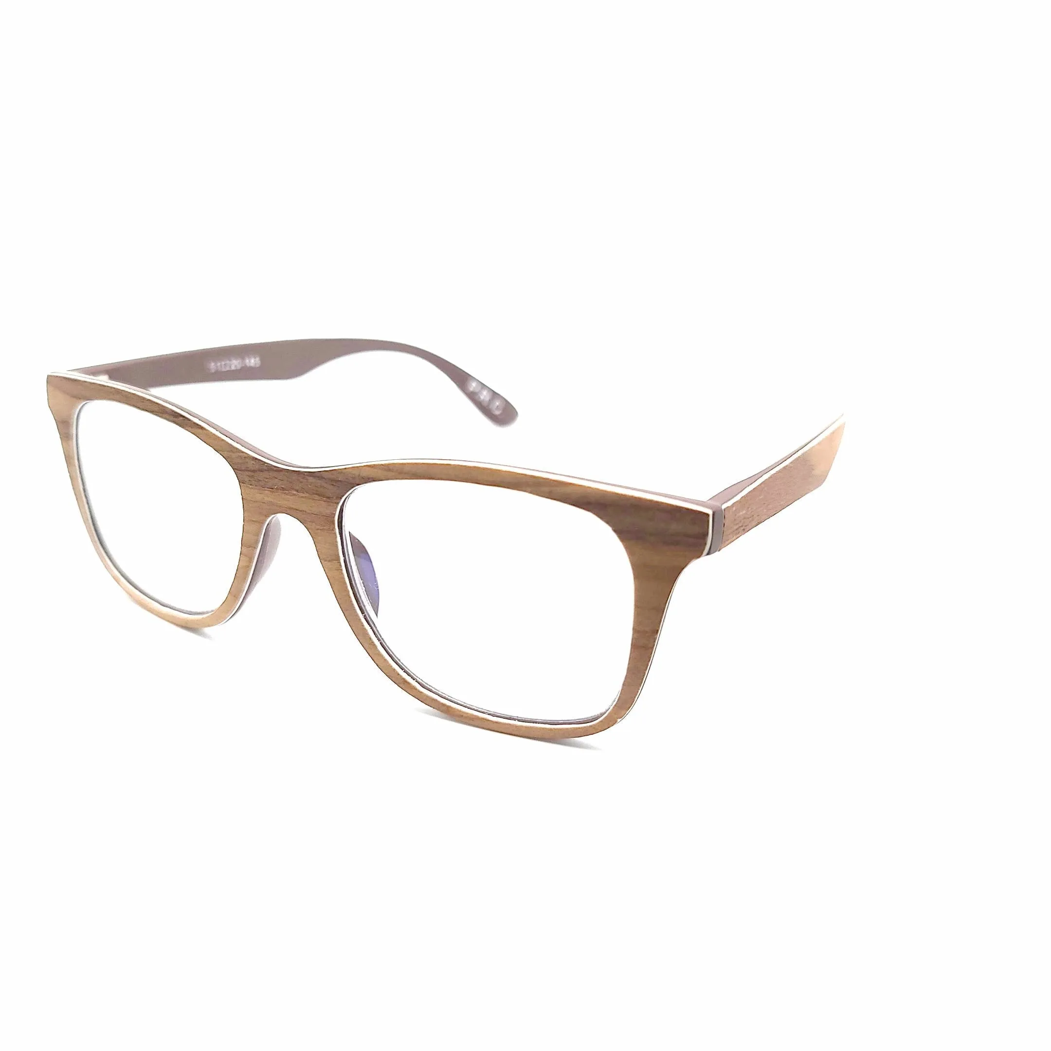 Wooden Multifocal Progressive Blue Blocking Reading Glasses