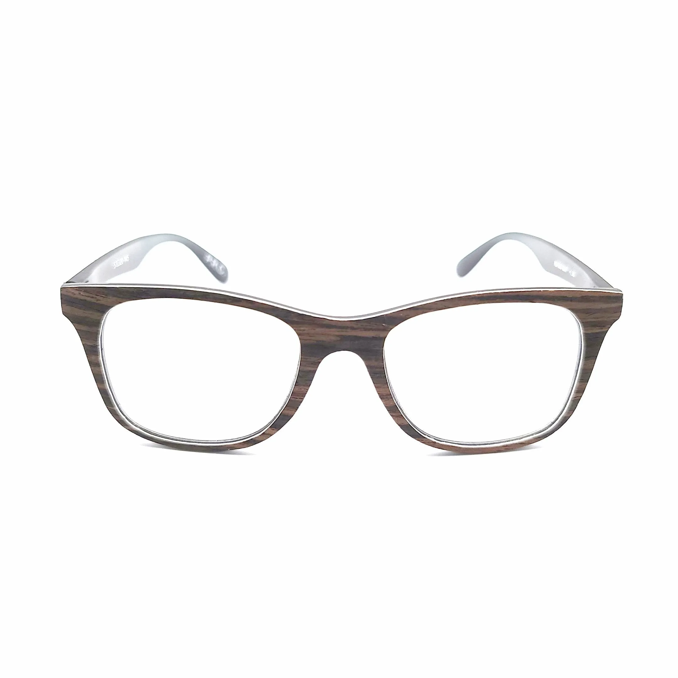 Wooden Multifocal Progressive Blue Blocking Reading Glasses